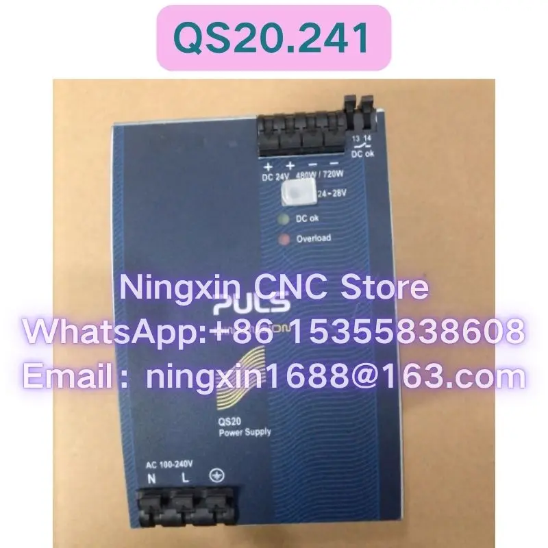 PULS power supply QS20.241, input AC100-240V, output DC24-28V/20A Functional test OK Fast delivery QS20241
PULS power supply QS20.241, input AC100-240V, output DC24-28V/20A Functional test OK Fast delivery QS20241