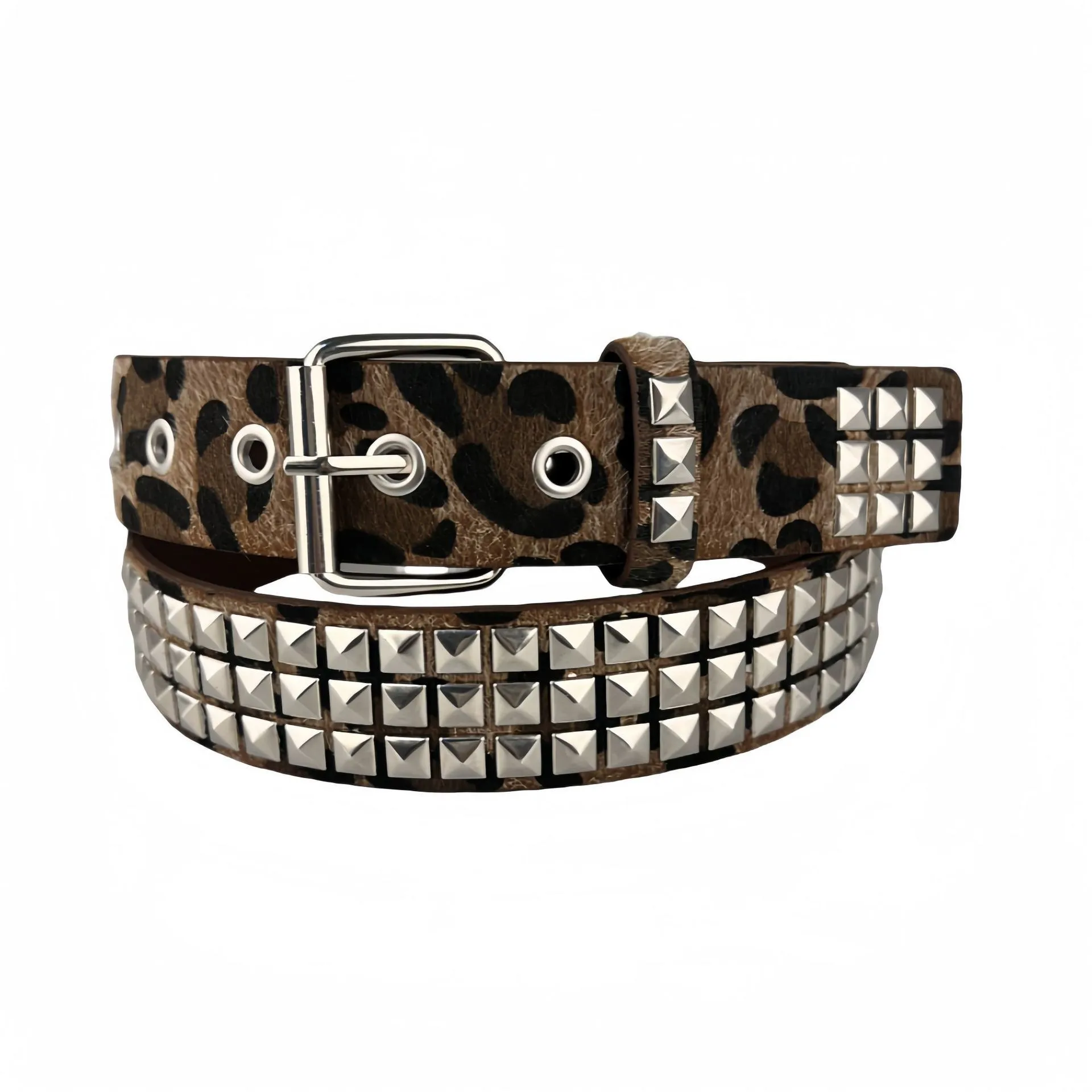 New Punk European and American Pyramids Cybery2k Subculture Goth Square Beads Rivet Belt Belt Women Belt for Women
New Punk European and American Pyramids Cybery2k Subculture Goth Square Beads Rivet Belt Belt Women Belt for Women