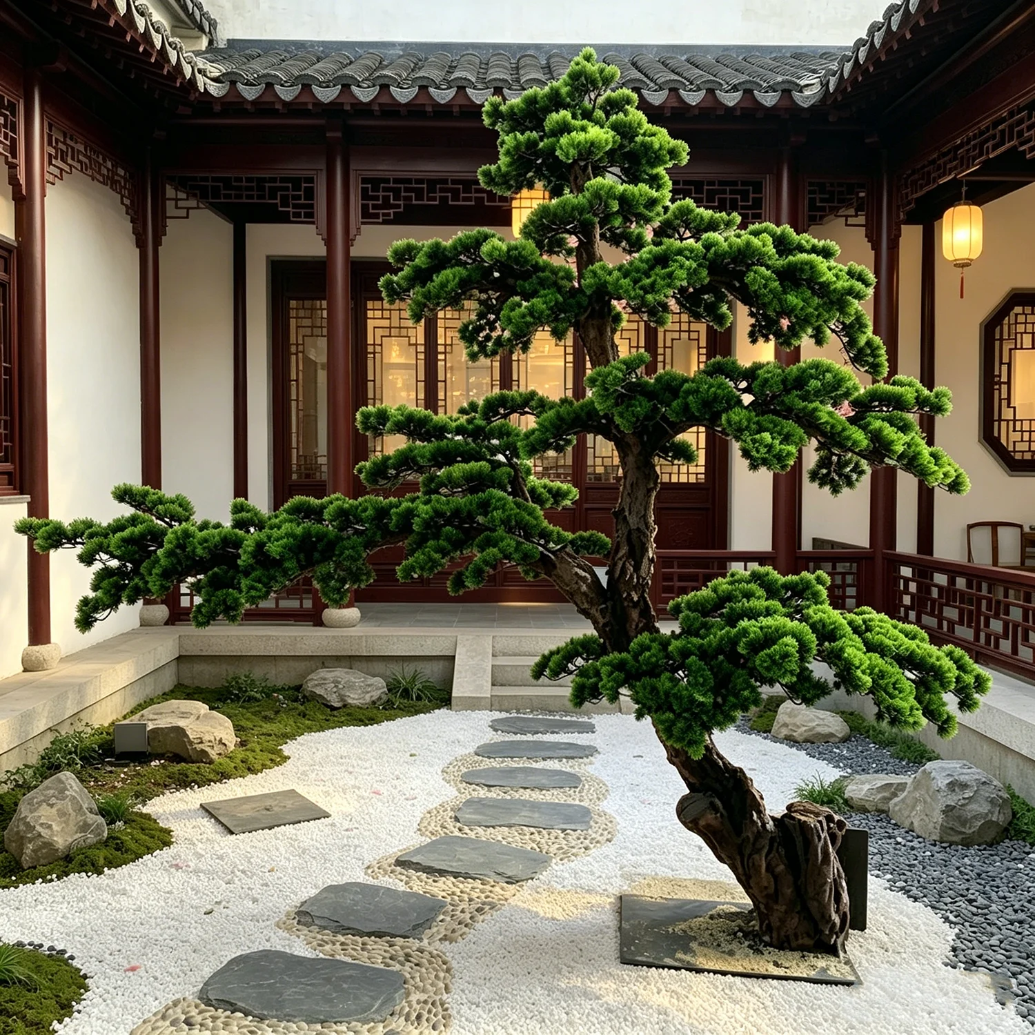 Large Artificial Pine Bonsai Tree Realistic Faux Podocarpus Indoor Simulation Greenery Decoration for Home And Office
Large Artificial Pine Bonsai Tree Realistic Faux Podocarpus Indoor Simulation Greenery Decoration for Home And Office
