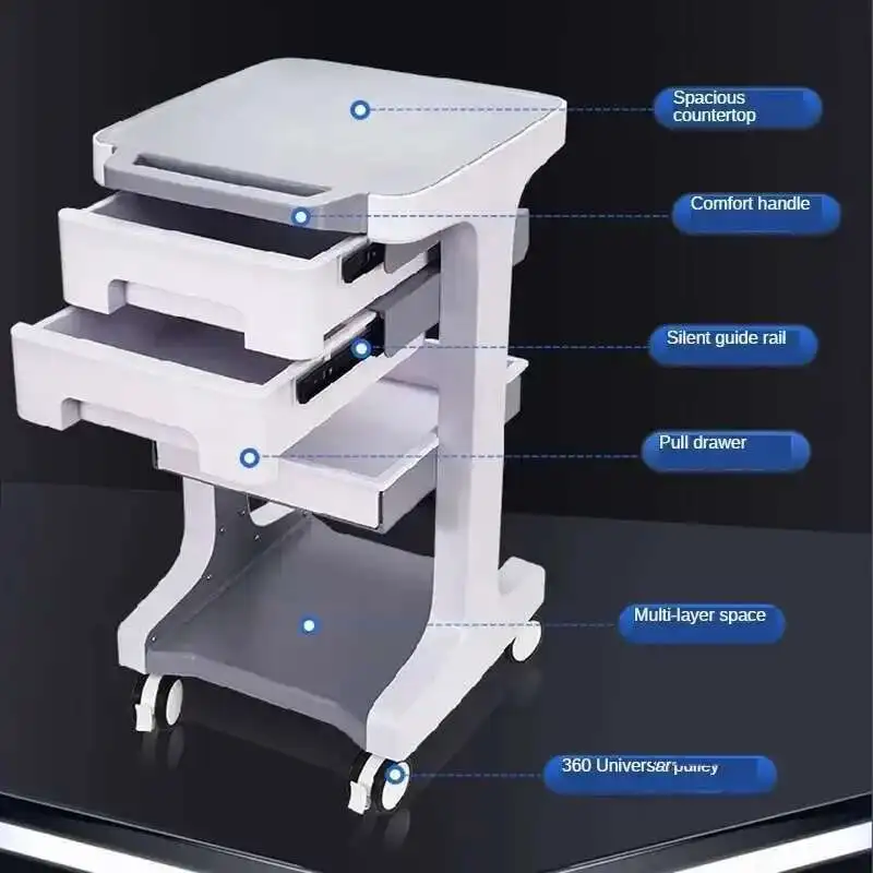 High-end Silent Salon Trolley Cart for Dental Clinic Organizer Cart with Wheels Minimalist Beauty Salon Tool Trolley with Drawer
High-end Silent Salon Trolley Cart for Dental Clinic Organizer Cart with Wheels Minimalist Beauty Salon Tool Trolley with Drawer