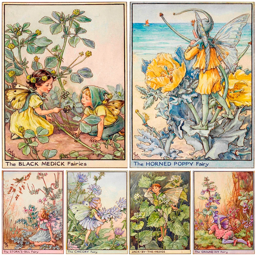 Cartoon Fairies of Wayside Flower Plant Wall Pictures For Living Room Nordic Poster Wall Art Canvas Painting Home Decor Unframed
Cartoon Fairies of Wayside Flower Plant Wall Pictures For Living Room Nordic Poster Wall Art Canvas Painting Home Decor Unframed