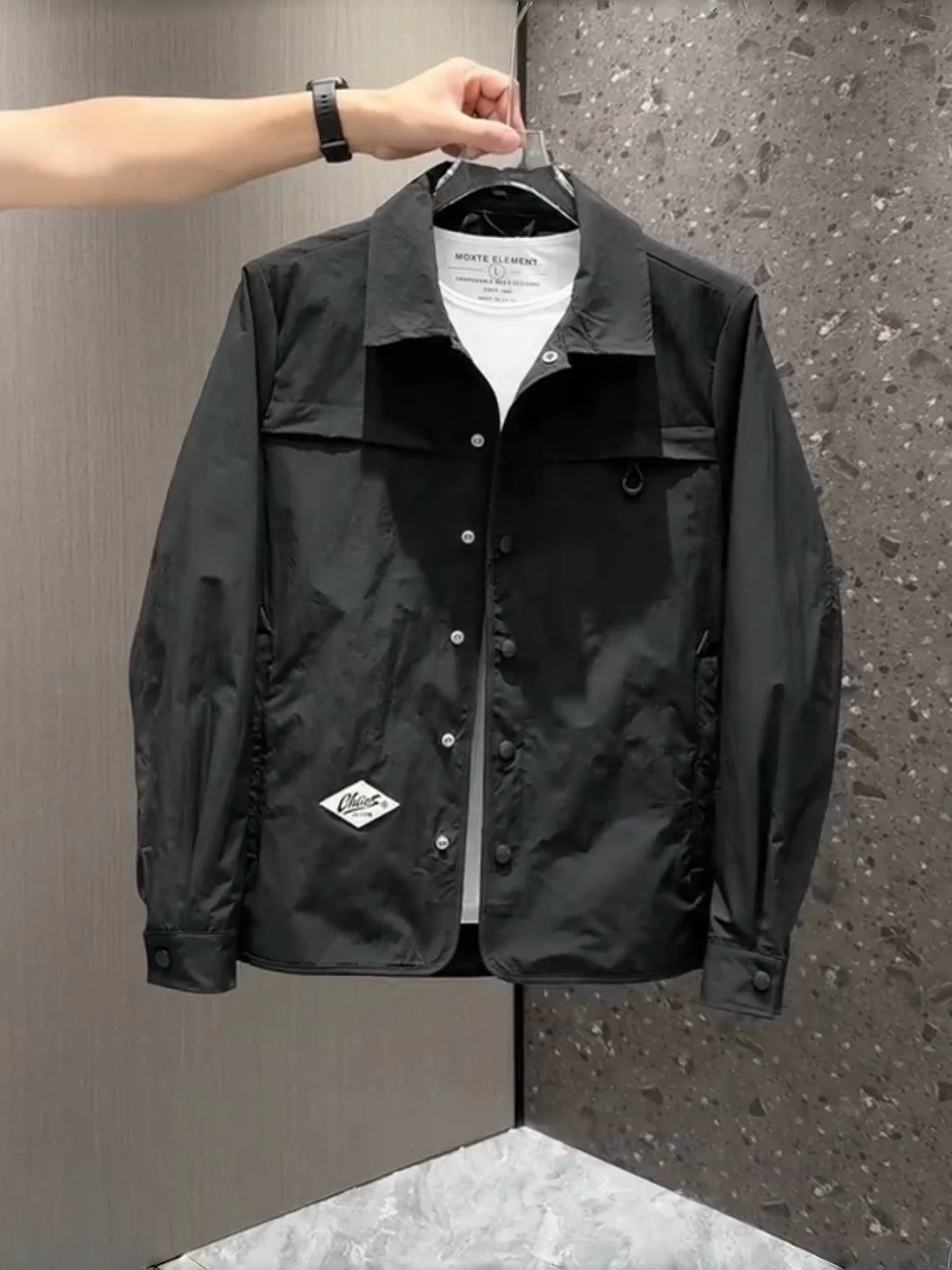 Casual Hooded Jaet Men's Spring Autumn Versatile Sli Leisure Outerwear Zipper Decoration Windproof Polyester Fabric
Casual Hooded Jaet Men's Spring Autumn Versatile Sli Leisure Outerwear Zipper Decoration Windproof Polyester Fabric