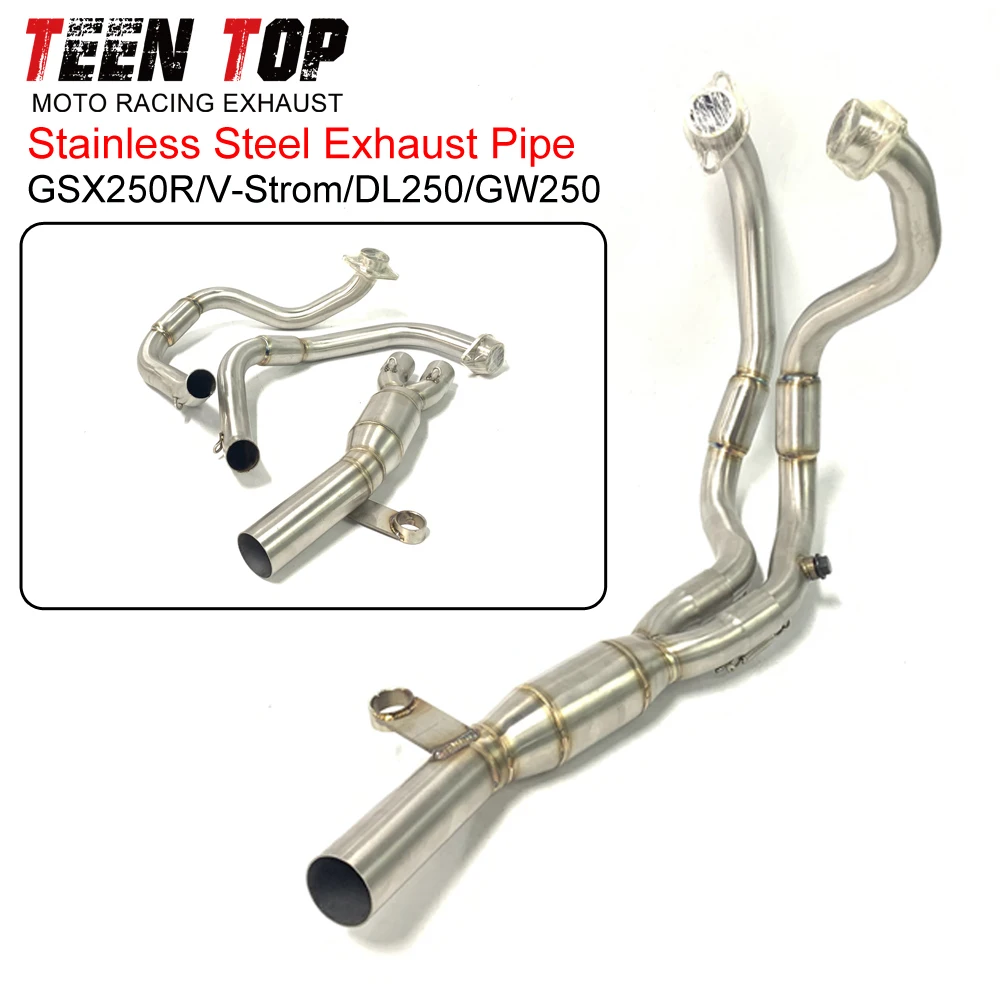 GW250 Exhaust Header Stainless Steel Motorcycle Escape Front Link Pipe For SUZUKI GSX250R/V-Strom/DL250 Connect Tube Stock Size
GW250 Exhaust Header Stainless Steel Motorcycle Escape Front Link Pipe For SUZUKI GSX250R/V-Strom/DL250 Connect Tube Stock Size