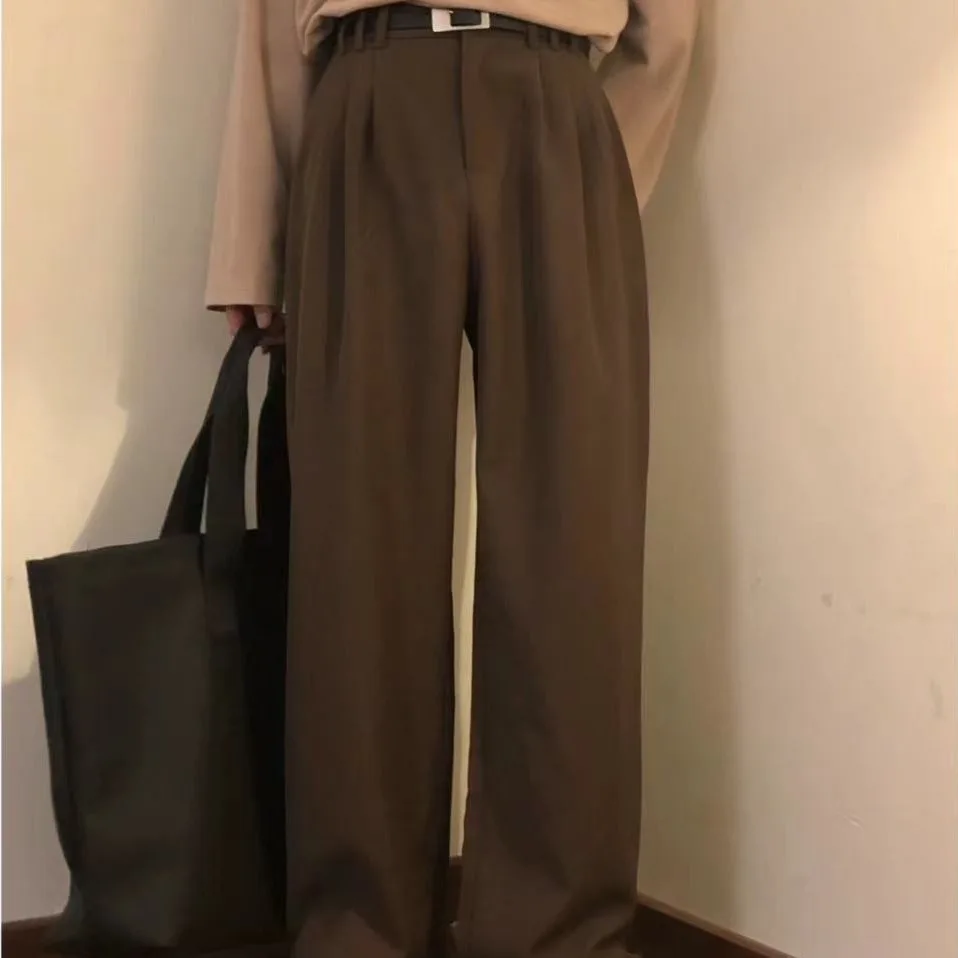 Spring Summer American Vintage Men's Solid Color Loose Wide Leg Casual Simple Basic Daily Suit Pants Male New Fashion Trousers
Spring Summer American Vintage Men's Solid Color Loose Wide Leg Casual Simple Basic Daily Suit Pants Male New Fashion Trousers