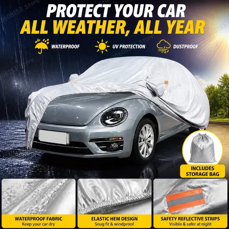 For Volkswagen Beetle For 1998 1999 2000 2001 2002 2003 2004 2005 2006 Outdoor All Weather Car Cover UV Resistant Waterproof
For Volkswagen Beetle For 1998 1999 2000 2001 2002 2003 2004 2005 2006 Outdoor All Weather Car Cover UV Resistant Waterproof