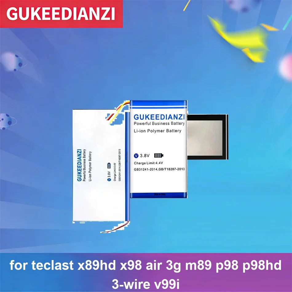 Tablet Battery Long Lasting X89 6500-9600mAh For Teclast x89hd X98 Air 3G M89 P98 p98hd 3-Wire v99i
Tablet Battery Long Lasting X89 6500-9600mAh For Teclast x89hd X98 Air 3G M89 P98 p98hd 3-Wire v99i