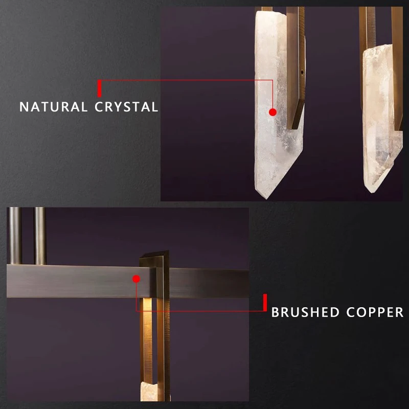 Modern Luxury Bronze Led Chandelier Designer Long Copper Pendant Lights Crystal Light Fixture Over Table Office Decor Lighting
Modern Luxury Bronze Led Chandelier Designer Long Copper Pendant Lights Crystal Light Fixture Over Table Office Decor Lighting
