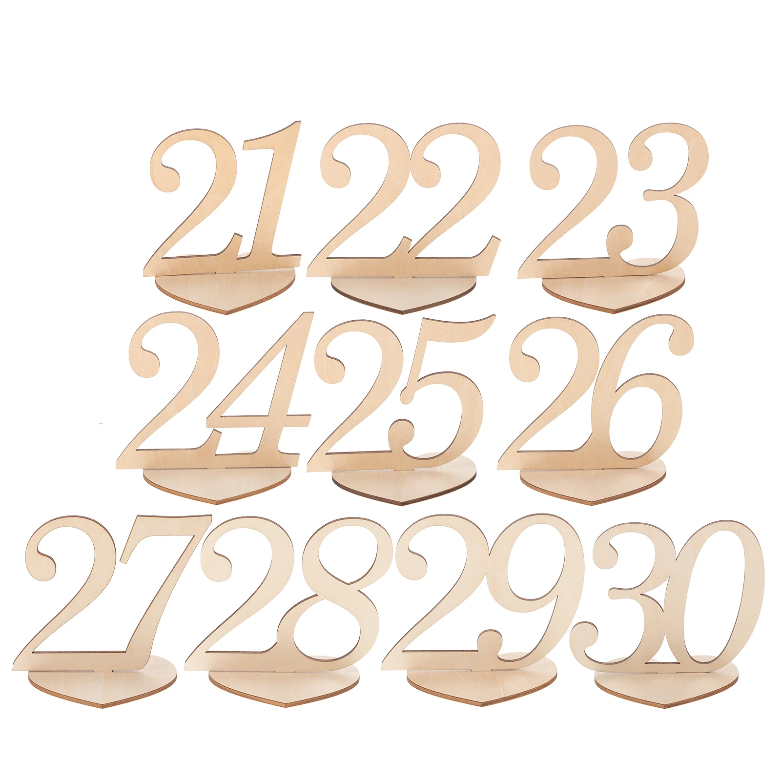 Heart Shaped Wooden Table Numbers 10 Pcs Digital Seat Cards for Wedding Party Restaurant Decor Standing Signs Stable Base
Heart Shaped Wooden Table Numbers 10 Pcs Digital Seat Cards for Wedding Party Restaurant Decor Standing Signs Stable Base