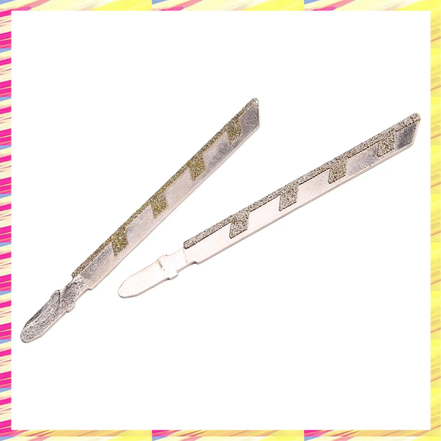ABJJ 5Pcs 101Mm 4 Inch T Shank Jigsaw Blades Diamond Coated Jig Saw Blade Set Masonry Granite Tile Cutting Power Tools Accessori
ABJJ 5Pcs 101Mm 4 Inch T Shank Jigsaw Blades Diamond Coated Jig Saw Blade Set Masonry Granite Tile Cutting Power Tools Accessori