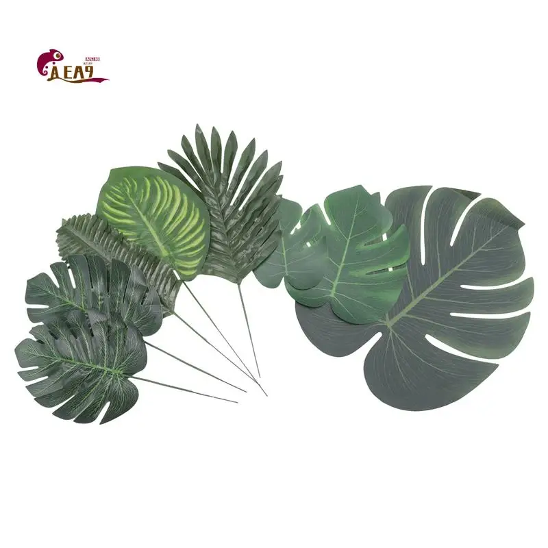 AEA9-88 Pieces Palm Jungle Leaves 8 Kinds Faux Tropical Monstera Leaves With Stems For Hawaiian Luau Party Beach Theme Party
AEA9-88 Pieces Palm Jungle Leaves 8 Kinds Faux Tropical Monstera Leaves With Stems For Hawaiian Luau Party Beach Theme Party