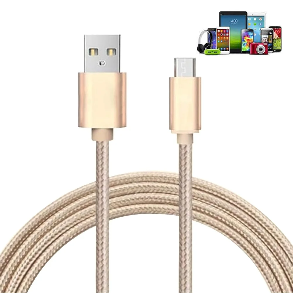 Nylon Braided Micro USB Cable Charging Cable Extra Long Tangle-Free Cable for (Gold) charging cord high charging cable
Nylon Braided Micro USB Cable Charging Cable Extra Long Tangle-Free Cable for (Gold) charging cord high charging cable