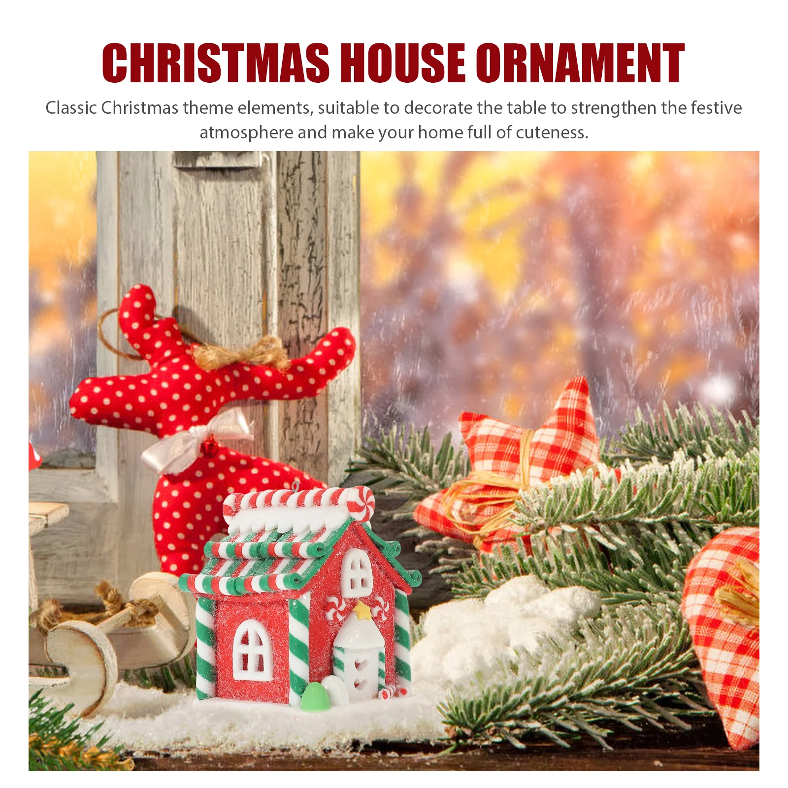 Christmas Village House Xmas Mini House Table Centerpiece Safe Smooth Surface No Burrs Long Service Life Table Ornament
Christmas Village House Xmas Mini House Table Centerpiece Safe Smooth Surface No Burrs Long Service Life Table Ornament