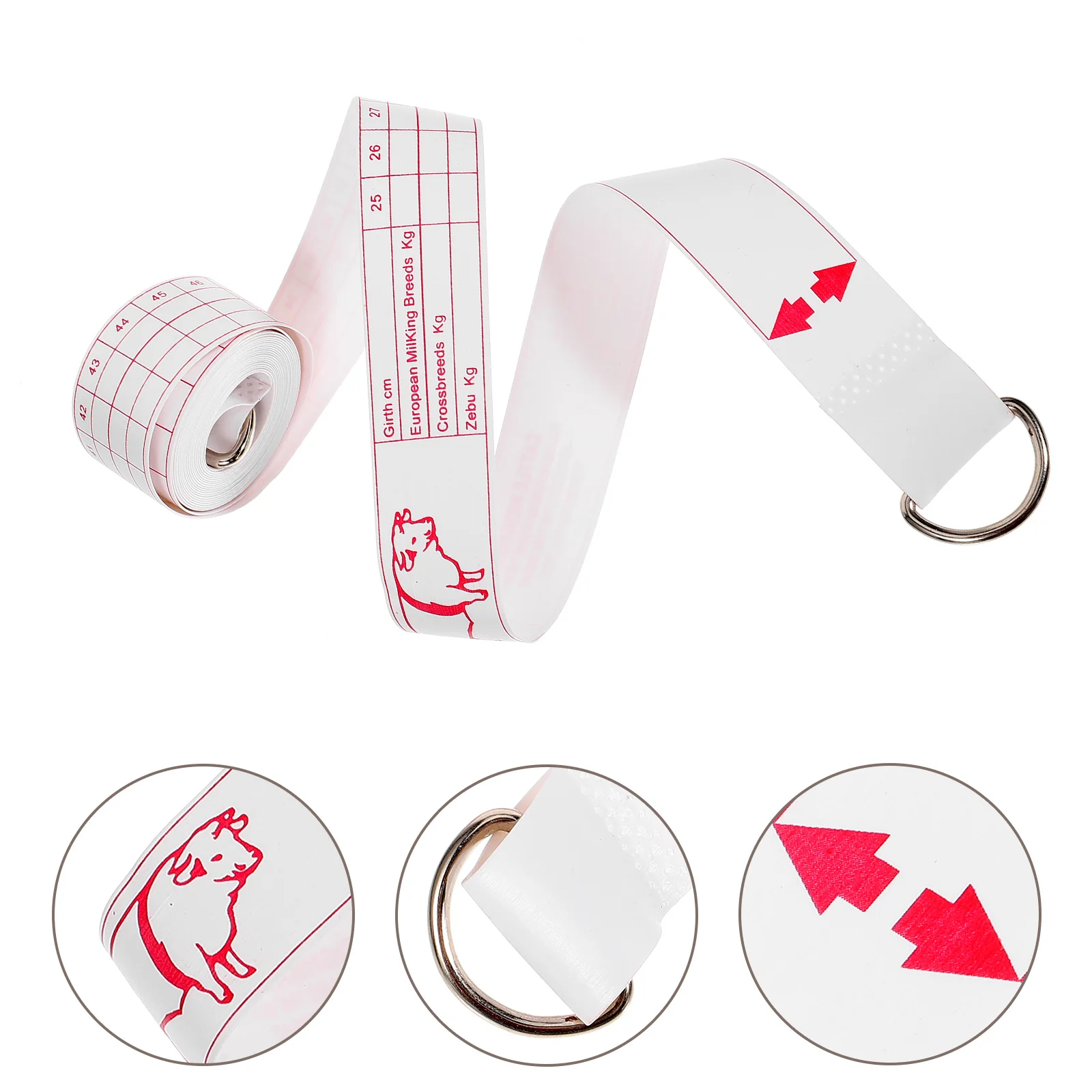 Livestock Measuring Tape for Cattle Pig Horse Goat Animal Weight Measurement Tool Farm Supply Body Bust Waist Size
Livestock Measuring Tape for Cattle Pig Horse Goat Animal Weight Measurement Tool Farm Supply Body Bust Waist Size