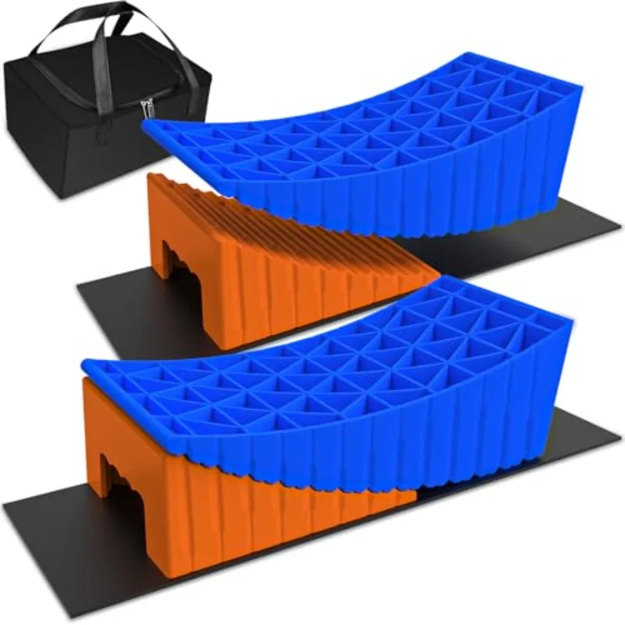 Camper Leveler, 2 Pack RV Leveling Blocks, Camper Wheel Chocks Up to 35, 000 lbs, Heavy Duty Curved Levelers, RV Camper Leveler
Camper Leveler, 2 Pack RV Leveling Blocks, Camper Wheel Chocks Up to 35, 000 lbs, Heavy Duty Curved Levelers, RV Camper Leveler