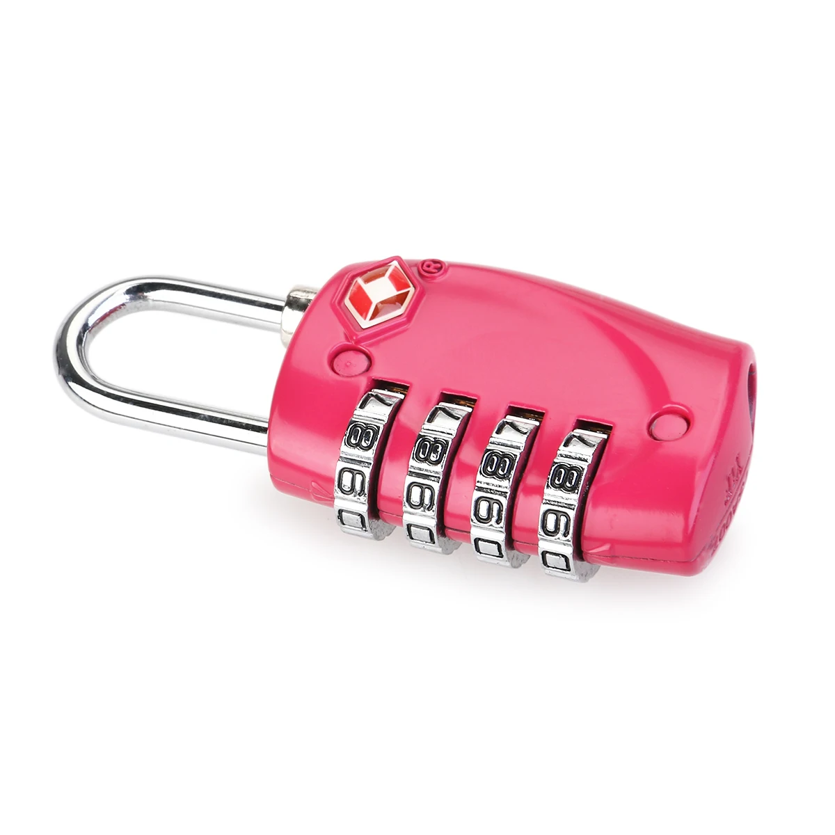TSA Approved 4 Combination Lock 67x31mm Rosy Alloy Luggage Padlock Resettable Password No Key Travel Security
TSA Approved 4 Combination Lock 67x31mm Rosy Alloy Luggage Padlock Resettable Password No Key Travel Security