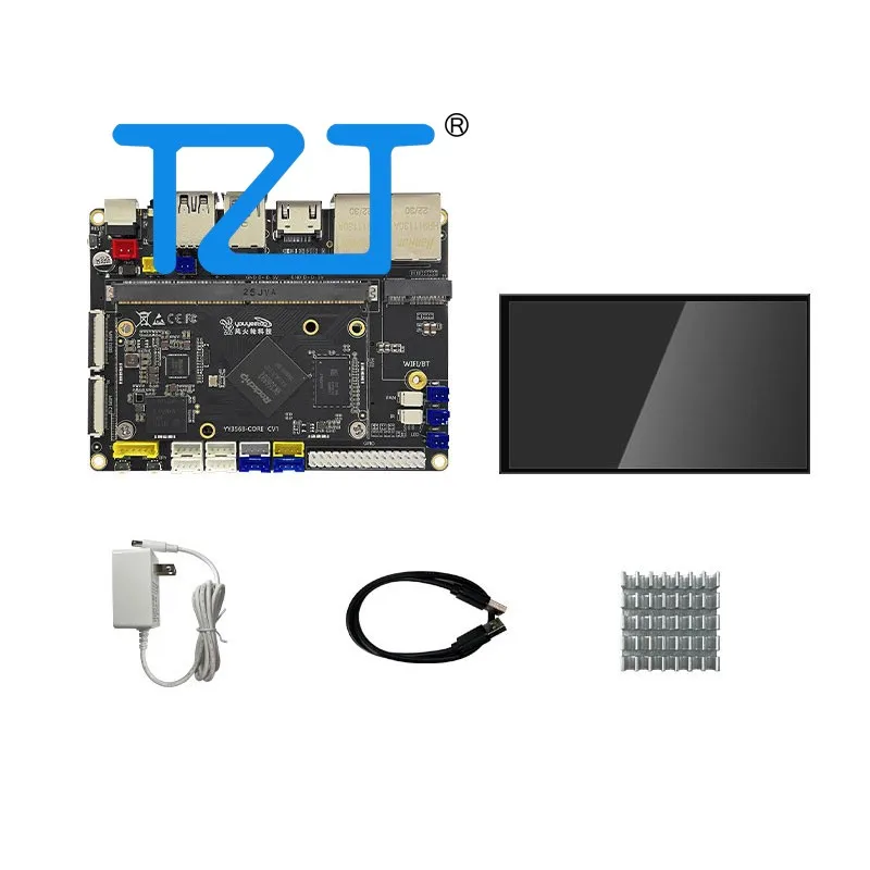 TZT YY3568 Core Board+Base Board+7-inch Touch Screen Kit (2GB+16GB without WiFi) for Intelligent Hardware/AI Robot Development
TZT YY3568 Core Board+Base Board+7-inch Touch Screen Kit (2GB+16GB without WiFi) for Intelligent Hardware/AI Robot Development
