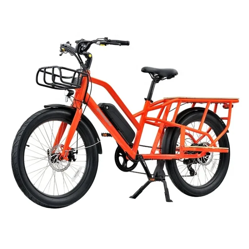 Top Selling 48V 500W Electric Cargo Bike Electric Bike Best Design For Family with 14.5Ah Lithium Battery
Top Selling 48V 500W Electric Cargo Bike Electric Bike Best Design For Family with 14.5Ah Lithium Battery
