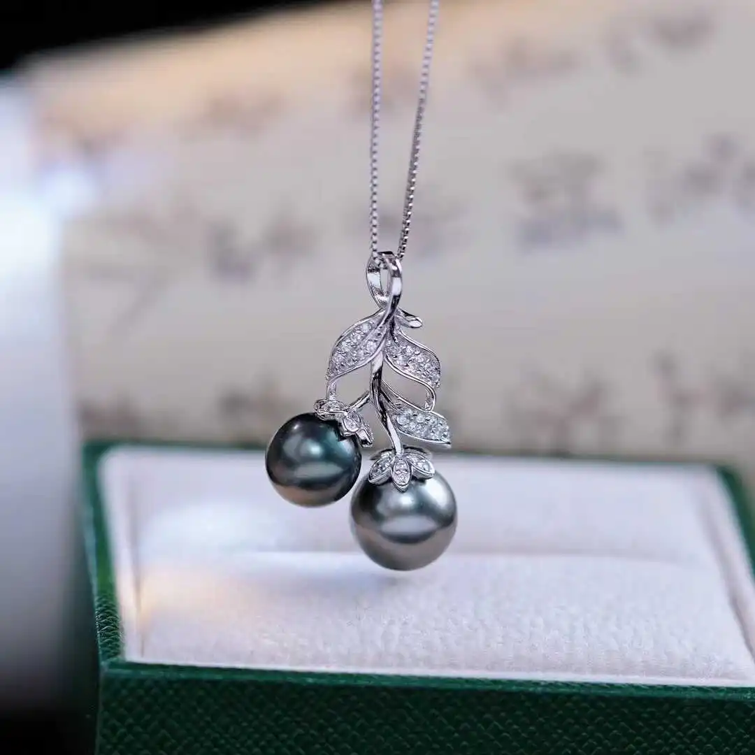 New Double Pearl Pendant AAAA 8-10mm Natural South Sea Round Pearl Pendant 925s 18inch
New Double Pearl Pendant AAAA 8-10mm Natural South Sea Round Pearl Pendant 925s 18inch