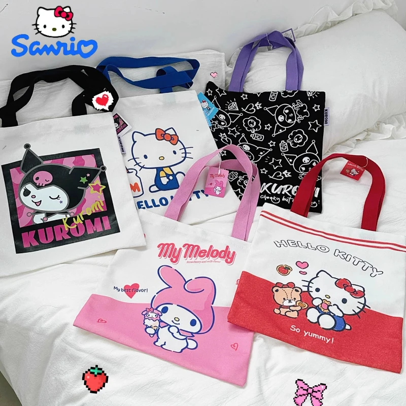 Sanrio Hello Kitty Shoulder Bag for Women Kuromi Cinnamoroll Canvas Shopping Bag Casual Large Capacity Waterproof Girl'S Handbag
Sanrio Hello Kitty Shoulder Bag for Women Kuromi Cinnamoroll Canvas Shopping Bag Casual Large Capacity Waterproof Girl'S Handbag