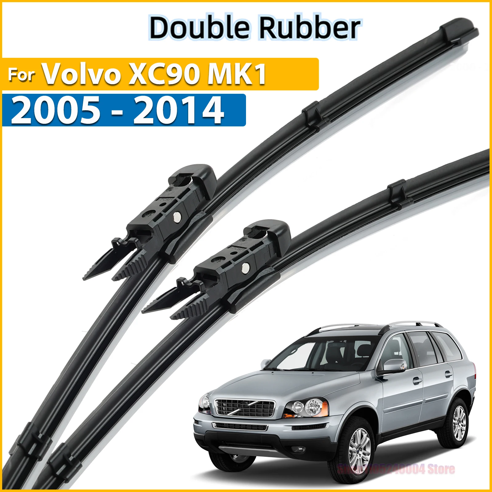 LHD Front Wiper Blades For Volvo XC90 MK1 2005 - 2014 Windshield Windscreen Clean Window Car Rain Brushes 24"+22"
LHD Front Wiper Blades For Volvo XC90 MK1 2005 - 2014 Windshield Windscreen Clean Window Car Rain Brushes 24"+22"