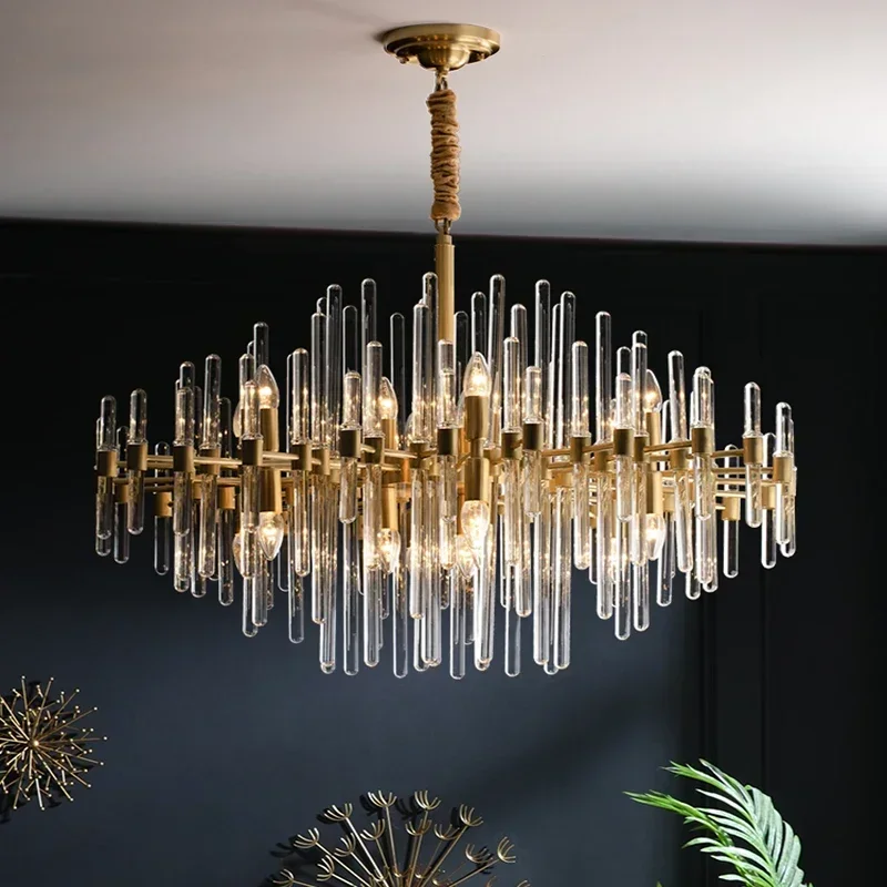 Modern Copper Steel Led Pendant Lights Living Dining Room Crystal Chandeliers Lighting Home Decor Bedroom Hanging Lamp Luminaire
Modern Copper Steel Led Pendant Lights Living Dining Room Crystal Chandeliers Lighting Home Decor Bedroom Hanging Lamp Luminaire