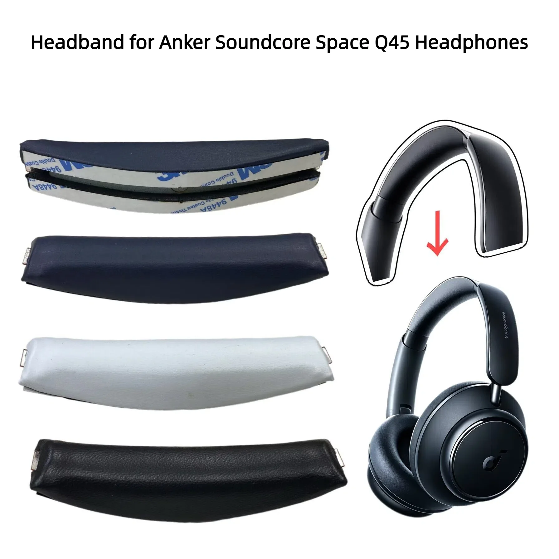 Q45 Replacement Earpads & Headband Replacement for Anker Soundcore Space Q45 Headphones,Protein Leather Ear Cushions Durability
Q45 Replacement Earpads & Headband Replacement for Anker Soundcore Space Q45 Headphones,Protein Leather Ear Cushions Durability