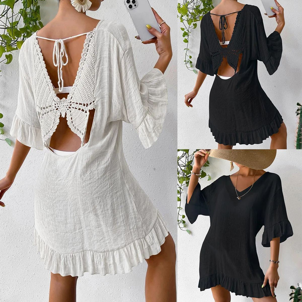 Ba Beach Cover up Dr V Ne Bell Sve Женская пляжная одежда Cross-Border (3) S Солнцезащитная юбка 
Ba Beach Cover up Dr V Ne Bell Sve Женская пляжная одежда Cross-Border (3) S Солнцезащитная юбка