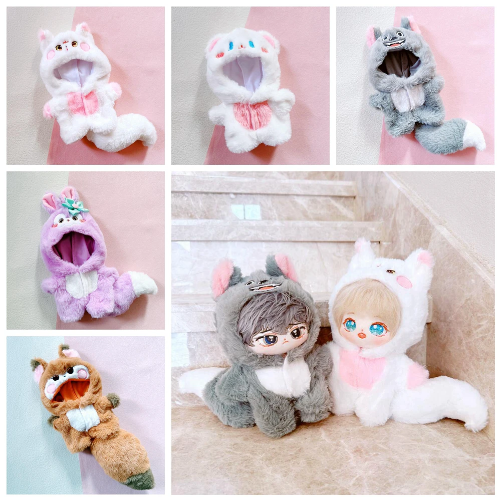 New Handmade Plush Bear Rabbit Sheep Jumpsuits For 20cm Kpop Doll Clothes Clothing Outfits Cosplay Suit Fans Gift Collection
New Handmade Plush Bear Rabbit Sheep Jumpsuits For 20cm Kpop Doll Clothes Clothing Outfits Cosplay Suit Fans Gift Collection