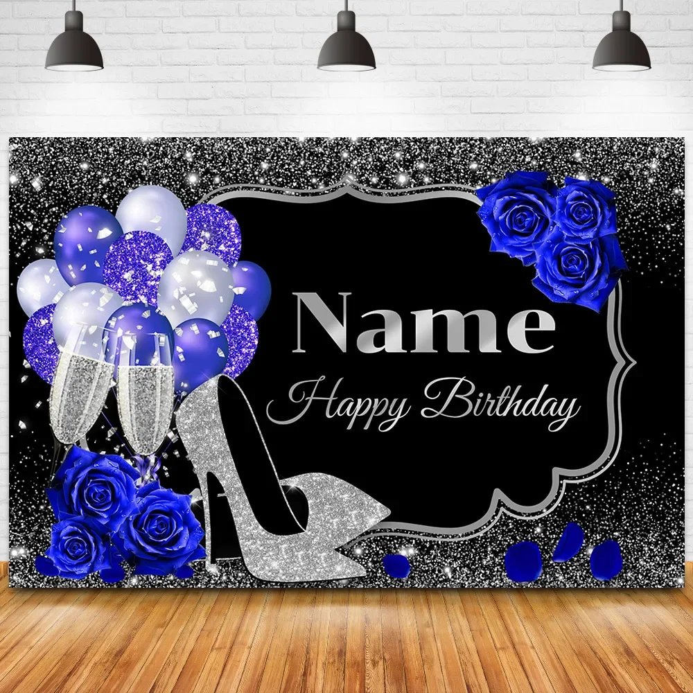 Custom Name Red Pink Rose Flowers Golden Balloons Happy Birthday Heels Champagne Background for Women Party Banner Photo Props
Custom Name Red Pink Rose Flowers Golden Balloons Happy Birthday Heels Champagne Background for Women Party Banner Photo Props