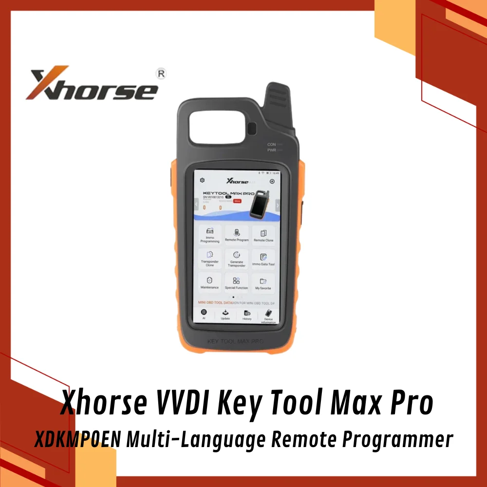 Xhorse VVDI KEY TOOL MAX pro XDKMP0ON Multi-language Remote Key Programmer Device Automotive Accessory
Xhorse VVDI KEY TOOL MAX pro XDKMP0ON Multi-language Remote Key Programmer Device Automotive Accessory