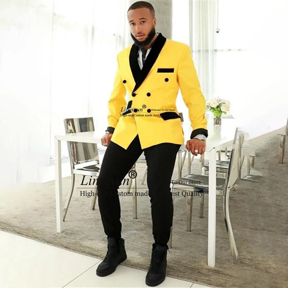 Fashion Men Suits Shawl Lapel Groom Wedding Tuxedos 2 Pieces Sets Male Prom Blazers Pants Outfit Terno Masculino
Fashion Men Suits Shawl Lapel Groom Wedding Tuxedos 2 Pieces Sets Male Prom Blazers Pants Outfit Terno Masculino