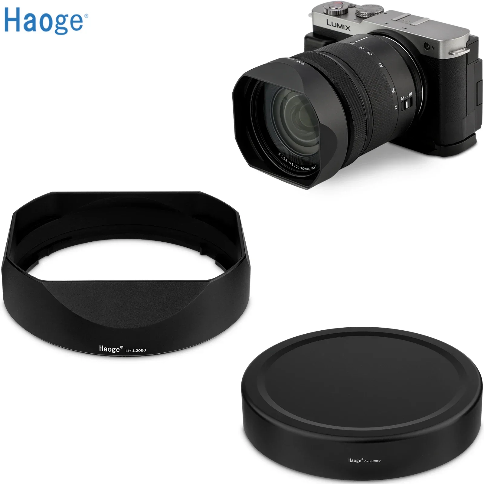 Haoge Square Metal Lens Hood for Panasonic LUMIX S 20-60mm F3.5 - 5.6 Lens With Metal Cap Kit S-R2060 Bayonet shades Accessories
Haoge Square Metal Lens Hood for Panasonic LUMIX S 20-60mm F3.5 - 5.6 Lens With Metal Cap Kit S-R2060 Bayonet shades Accessories