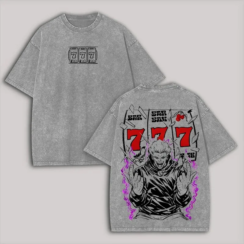 Hakari Kinji Jujutsu Kaisen Manga T Shirt Men's Clothing Anime Vintage Y2k Washed Cotton T-shirt Oversized Short Sleeve Tees Top
Hakari Kinji Jujutsu Kaisen Manga T Shirt Men's Clothing Anime Vintage Y2k Washed Cotton T-shirt Oversized Short Sleeve Tees Top