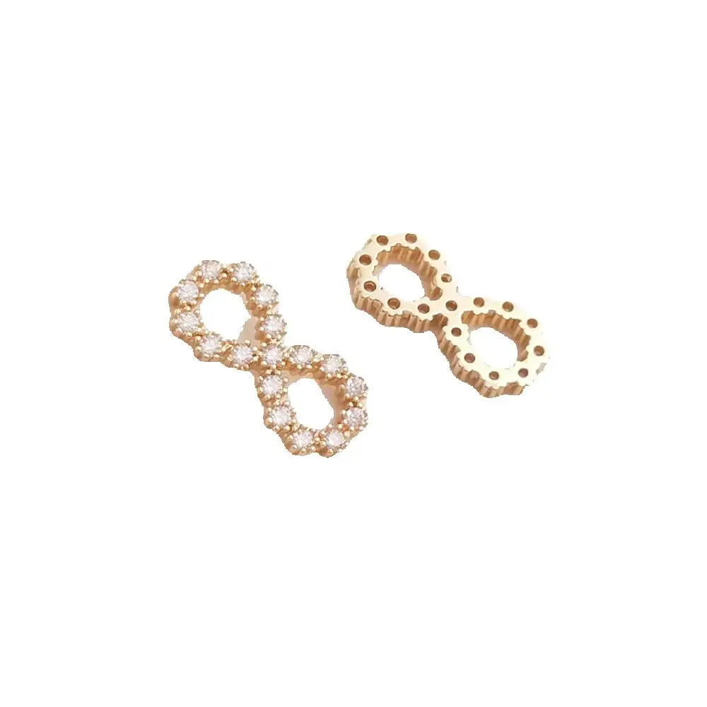 14K gold color set zircon love infinite 8 button pendant handmade DIY bracelet earrings necklace accessories
14K gold color set zircon love infinite 8 button pendant handmade DIY bracelet earrings necklace accessories