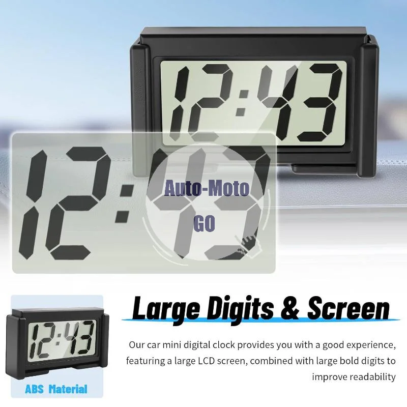 Dashboard Digital Clock for Car Large LCD Time Display 12V Powered Mini Portable Vehicle Accessory for Daily Driving Needs
Dashboard Digital Clock for Car Large LCD Time Display 12V Powered Mini Portable Vehicle Accessory for Daily Driving Needs