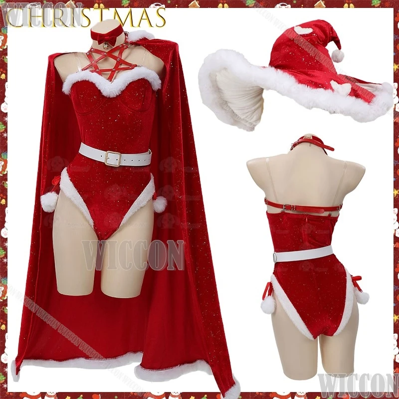 AChristmas Witch Cosplay Red Velvet Bunny Girl Cape High Quality Sexy Design Bunny Girls Red Bodysuit Stockings Navidad Carnaval
AChristmas Witch Cosplay Red Velvet Bunny Girl Cape High Quality Sexy Design Bunny Girls Red Bodysuit Stockings Navidad Carnaval