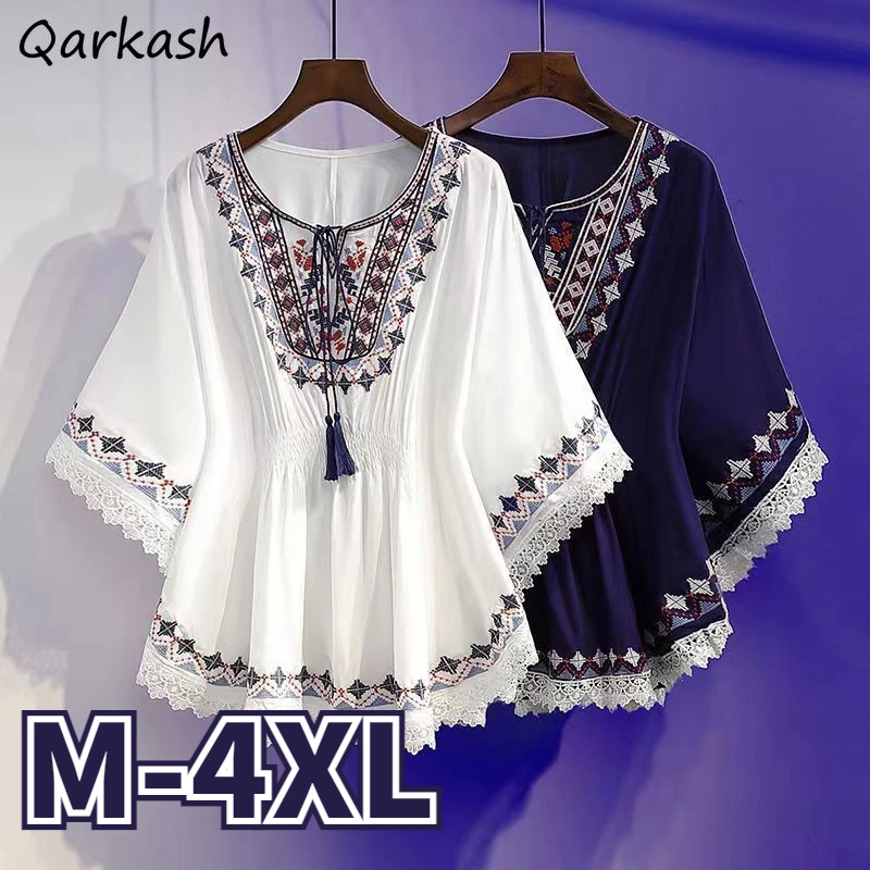 Chinese Style Blouses Women Clothing Print Batwing Sleeve Vintage Folk Baggy Casual Lady Aesthetic Literary Popular Temper 2023
Chinese Style Blouses Women Clothing Print Batwing Sleeve Vintage Folk Baggy Casual Lady Aesthetic Literary Popular Temper 2023