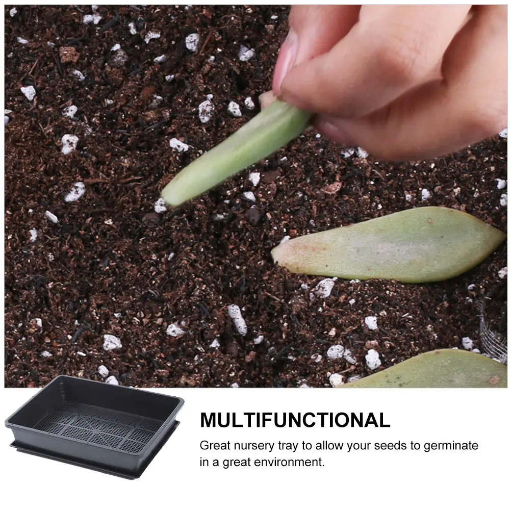 3 Sets Nursery Trays Durable Plastic Growing Pots With Drainage Holes Plant Germination Baskets Greenhouse Garden Seedling Trays
3 Sets Nursery Trays Durable Plastic Growing Pots With Drainage Holes Plant Germination Baskets Greenhouse Garden Seedling Trays