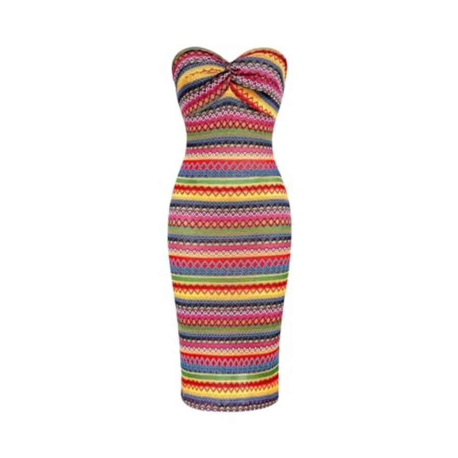 Floerns Women's Boho Tribal Sleeveless Strapless Tube Twist Front Bodycon Maxi Dresses
Floerns Women's Boho Tribal Sleeveless Strapless Tube Twist Front Bodycon Maxi Dresses