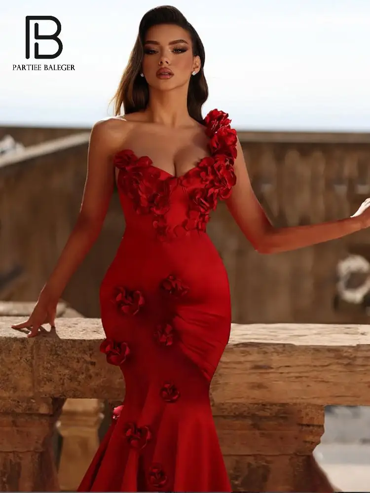 PB Elegant Red Sleeveless Mermaid Gown with 3D Floral Embellishments - Ideal for Formal Galas & Evening Events
PB Elegant Red Sleeveless Mermaid Gown with 3D Floral Embellishments - Ideal for Formal Galas & Evening Events