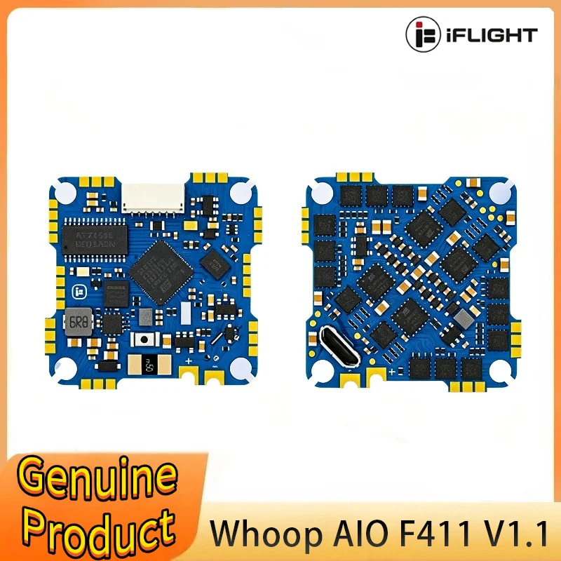 IFlight BLITZ Whoop AIO F411 V1.1 AIO Board (BMI270) with 25.5*25.5mm Mounting Holes for FPV Racing Drone
IFlight BLITZ Whoop AIO F411 V1.1 AIO Board (BMI270) with 25.5*25.5mm Mounting Holes for FPV Racing Drone