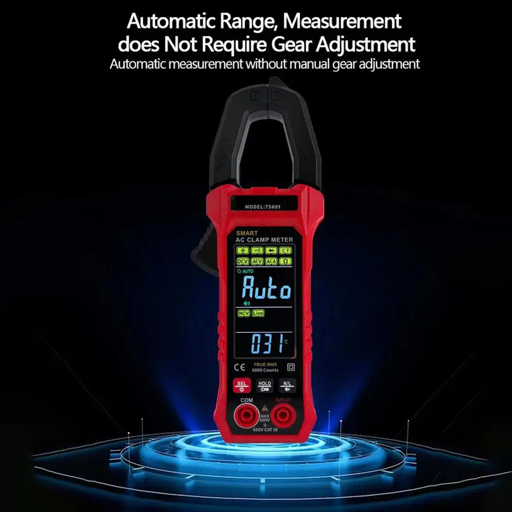 Intelligent Clamp Meter Digital Clamp Meter Measure AC Clamp Voltage Tester Ammeter Voltage DC Multifunctional Current A6W2
Intelligent Clamp Meter Digital Clamp Meter Measure AC Clamp Voltage Tester Ammeter Voltage DC Multifunctional Current A6W2