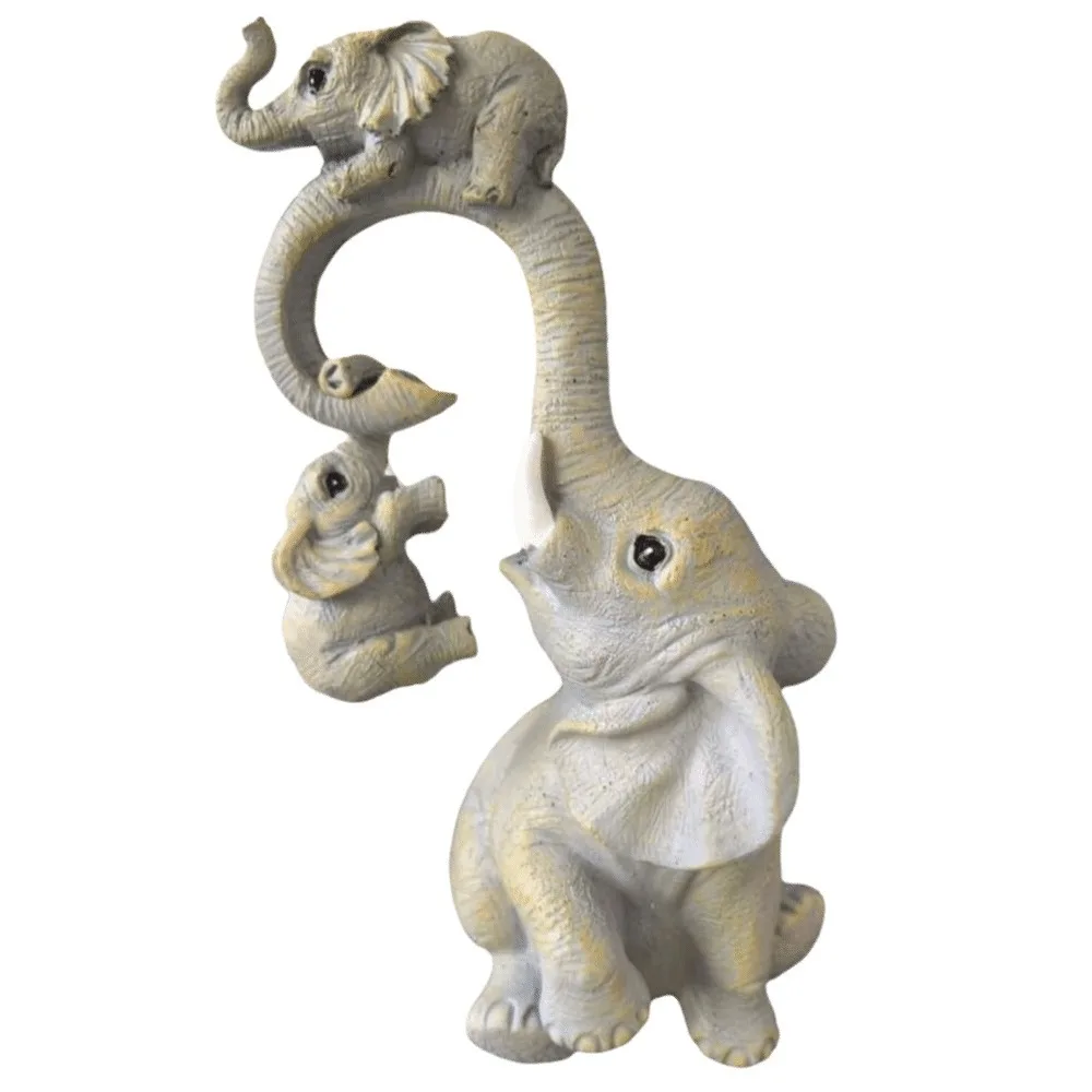 3PCS Resin Elephant Ornaments Cartoon Cute Elephant Sculpture Funny Mother and Child Elephant Statue Desk Decor
3PCS Resin Elephant Ornaments Cartoon Cute Elephant Sculpture Funny Mother and Child Elephant Statue Desk Decor
