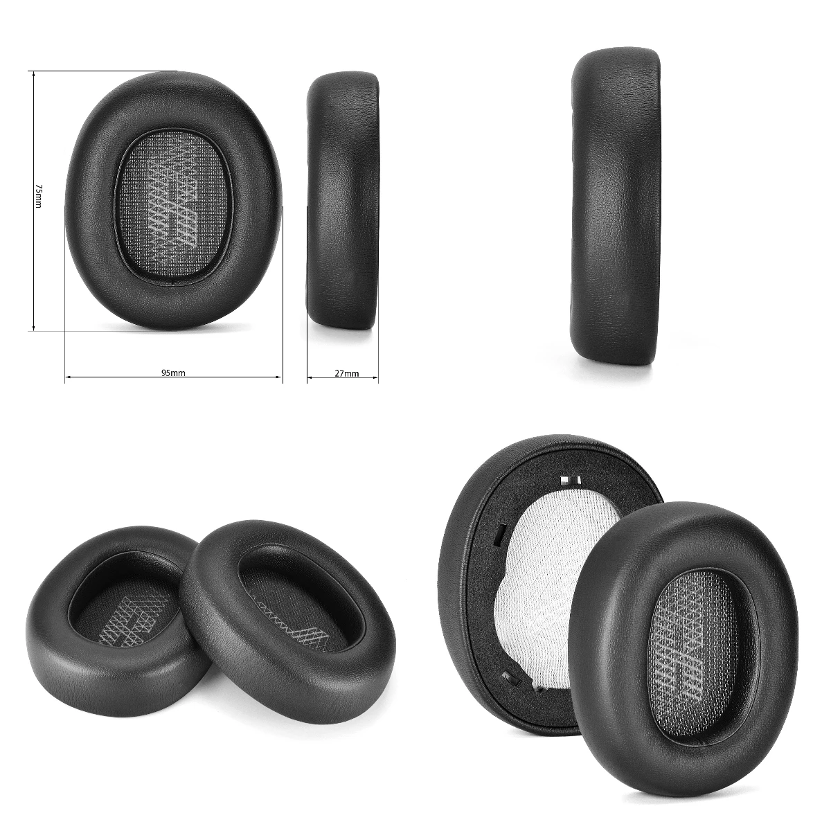 Replacement Compatible with JBL E65 E65BTNC / Duet NC / Live 650B Foam Headset Ear Pads Cushion Leather Earpad
Replacement Compatible with JBL E65 E65BTNC / Duet NC / Live 650B Foam Headset Ear Pads Cushion Leather Earpad