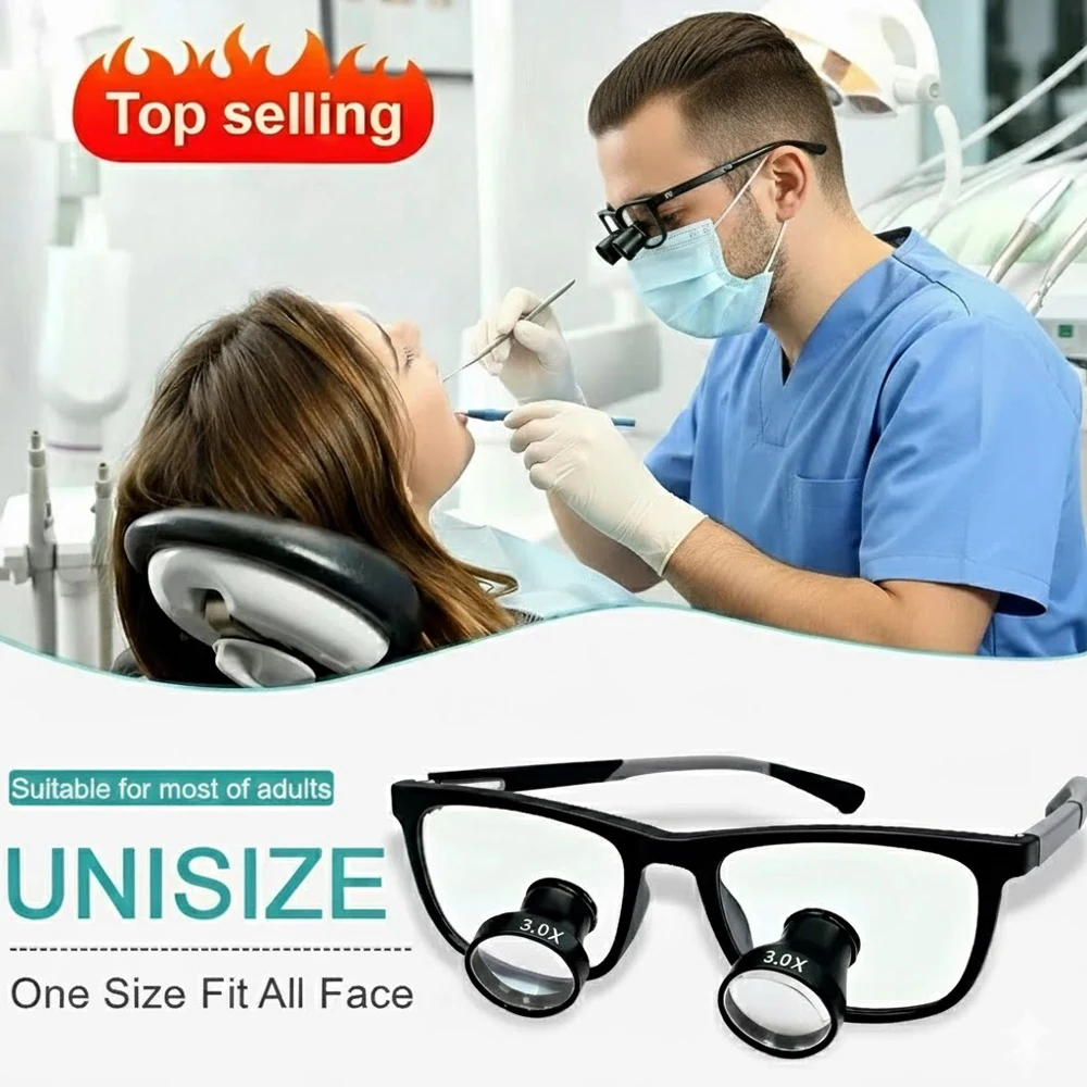 TTL Dental Loupes 3.0x 2.0X Ergonomic Embedded Surgical Ergonomic Magnifying Glass with Optical Lens 320-420mm Working Distance
TTL Dental Loupes 3.0x 2.0X Ergonomic Embedded Surgical Ergonomic Magnifying Glass with Optical Lens 320-420mm Working Distance