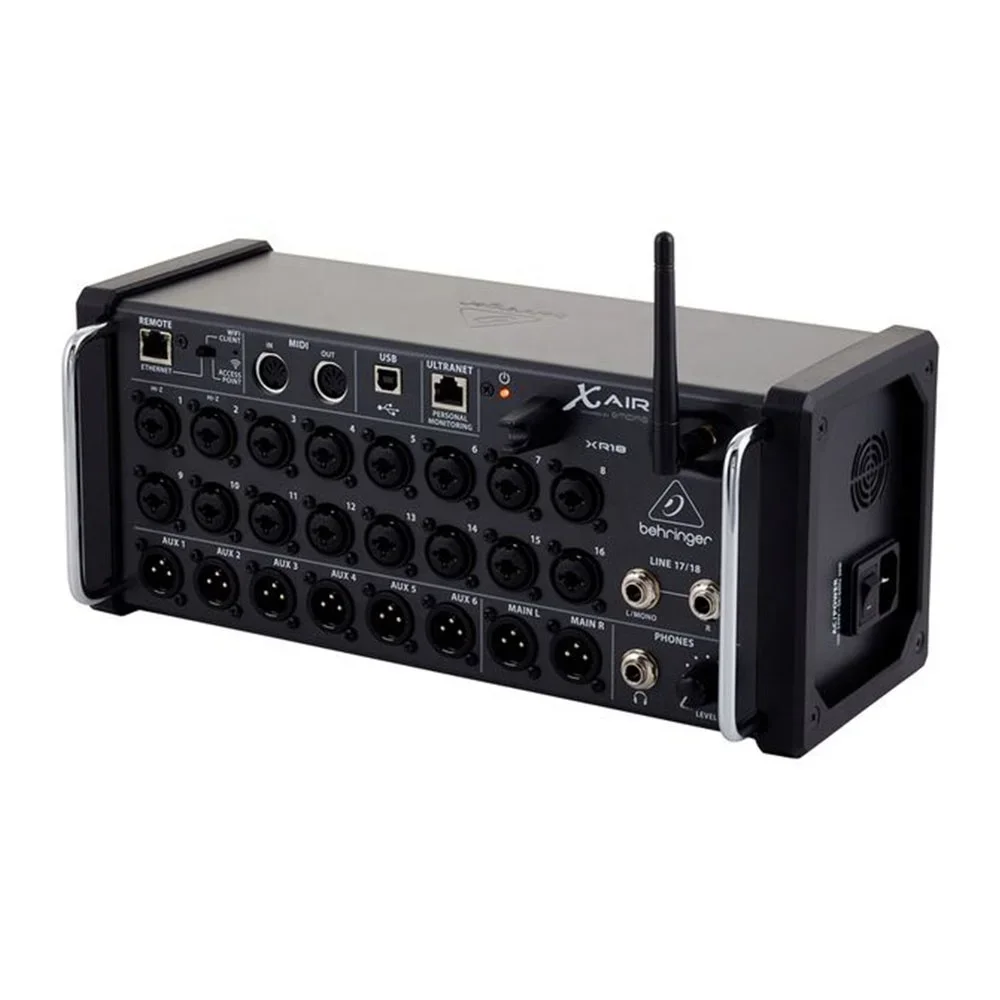 Аудиосистема динамиков Behringer X Air XR18, 18-канальный цифровой микшер с планшетным управлением, предусилители Midas
Аудиосистема динамиков Behringer X Air XR18, 18-канальный цифровой микшер с планшетным управлением, предусилители Midas