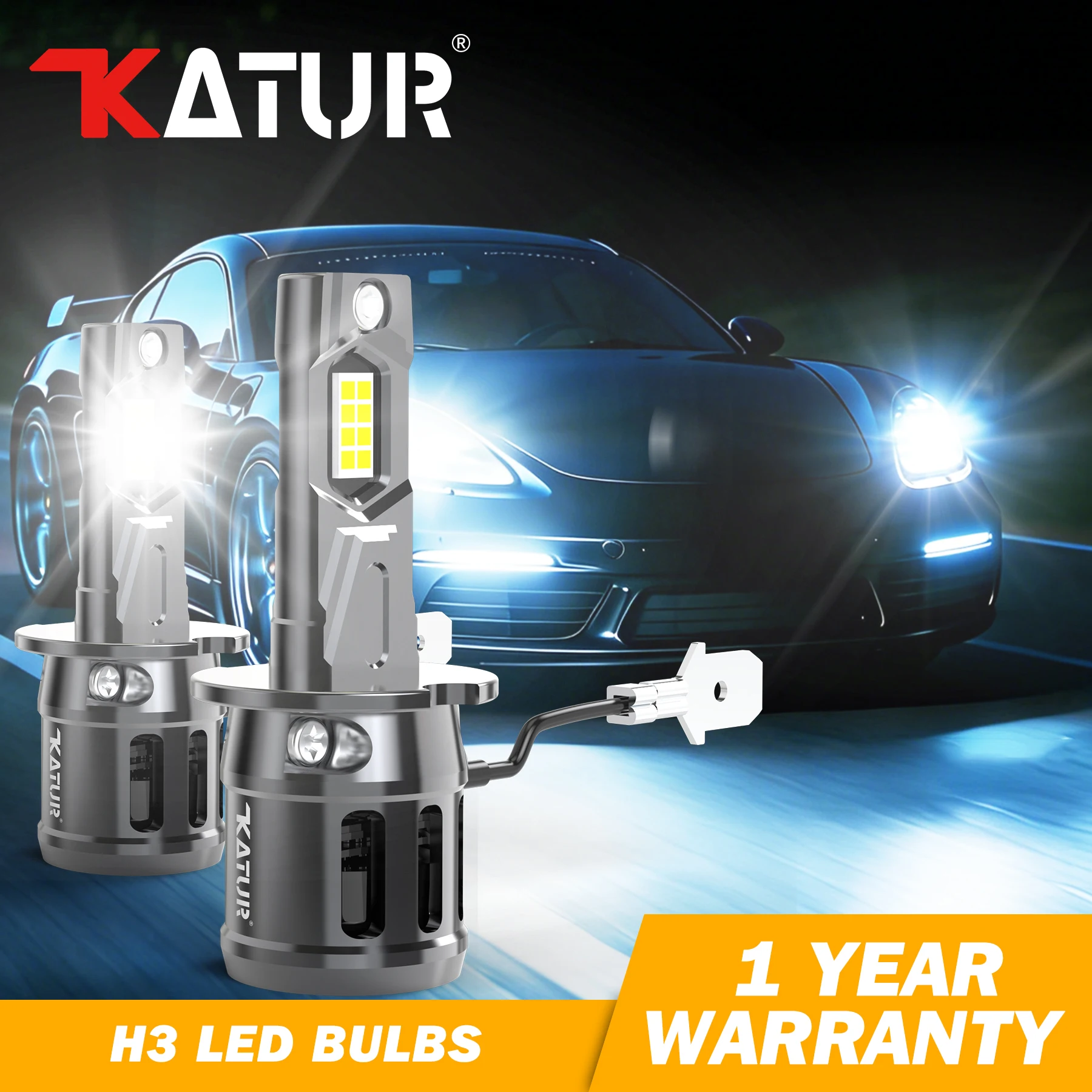 Katur 2x H3 Car Led Bulbs Auto Headlight with Fan DRL Day Light Super Bright 6000K Auto Car Bulb For Jeep Wrangler 1996~2007
Katur 2x H3 Car Led Bulbs Auto Headlight with Fan DRL Day Light Super Bright 6000K Auto Car Bulb For Jeep Wrangler 1996~2007