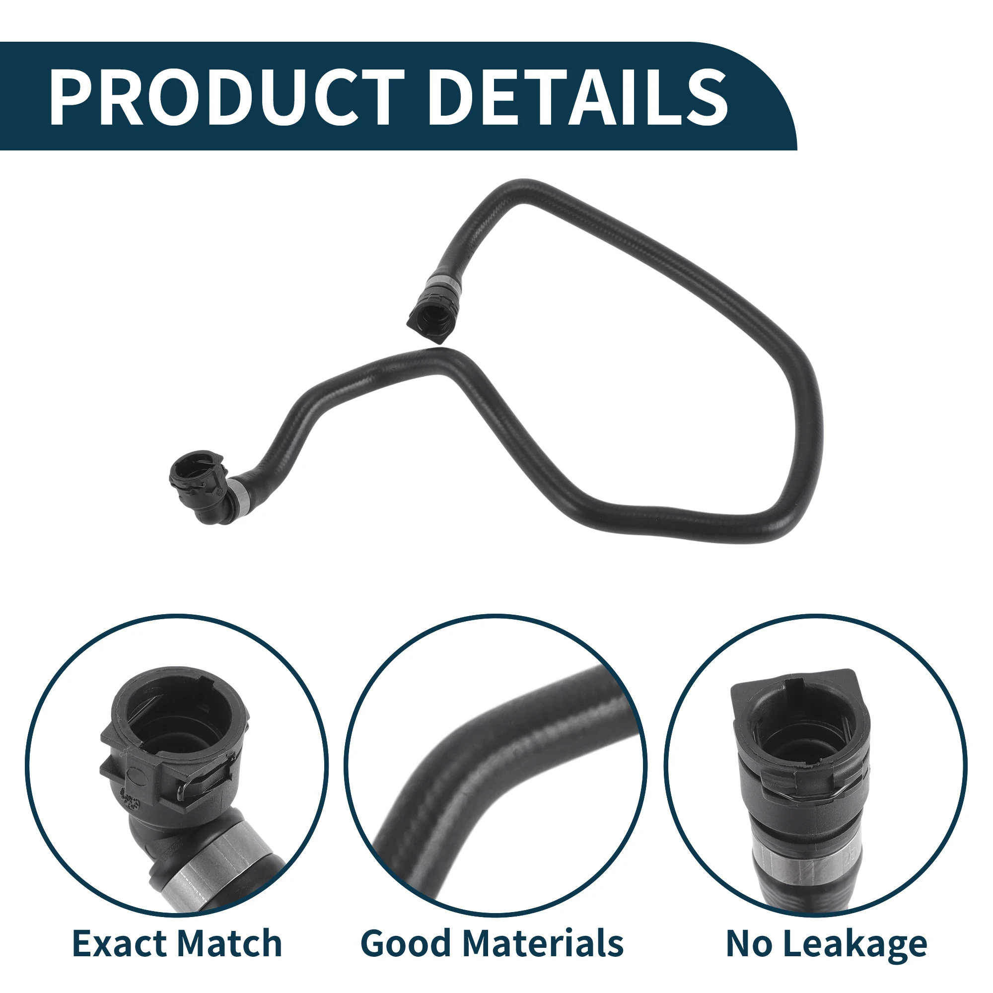 UXCELL Radiator Hose Heater Hose No.17128616559 for BMW 3 Series 2017 320i 340i L4 2.0L Rubber Coolant Pipe Black 1 Pc
UXCELL Radiator Hose Heater Hose No.17128616559 for BMW 3 Series 2017 320i 340i L4 2.0L Rubber Coolant Pipe Black 1 Pc