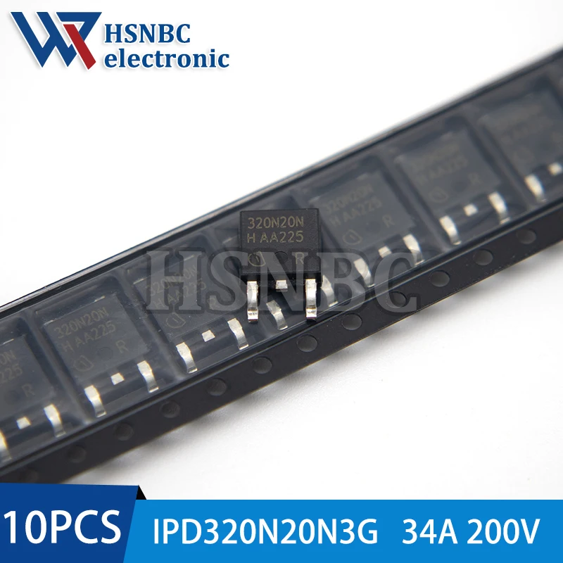 10Pcs/Lot IPD320N20N3G 320N20N TO-252 34A 200V N-channel Power MOSFET Transistor 100% New Original
10Pcs/Lot IPD320N20N3G 320N20N TO-252 34A 200V N-channel Power MOSFET Transistor 100% New Original