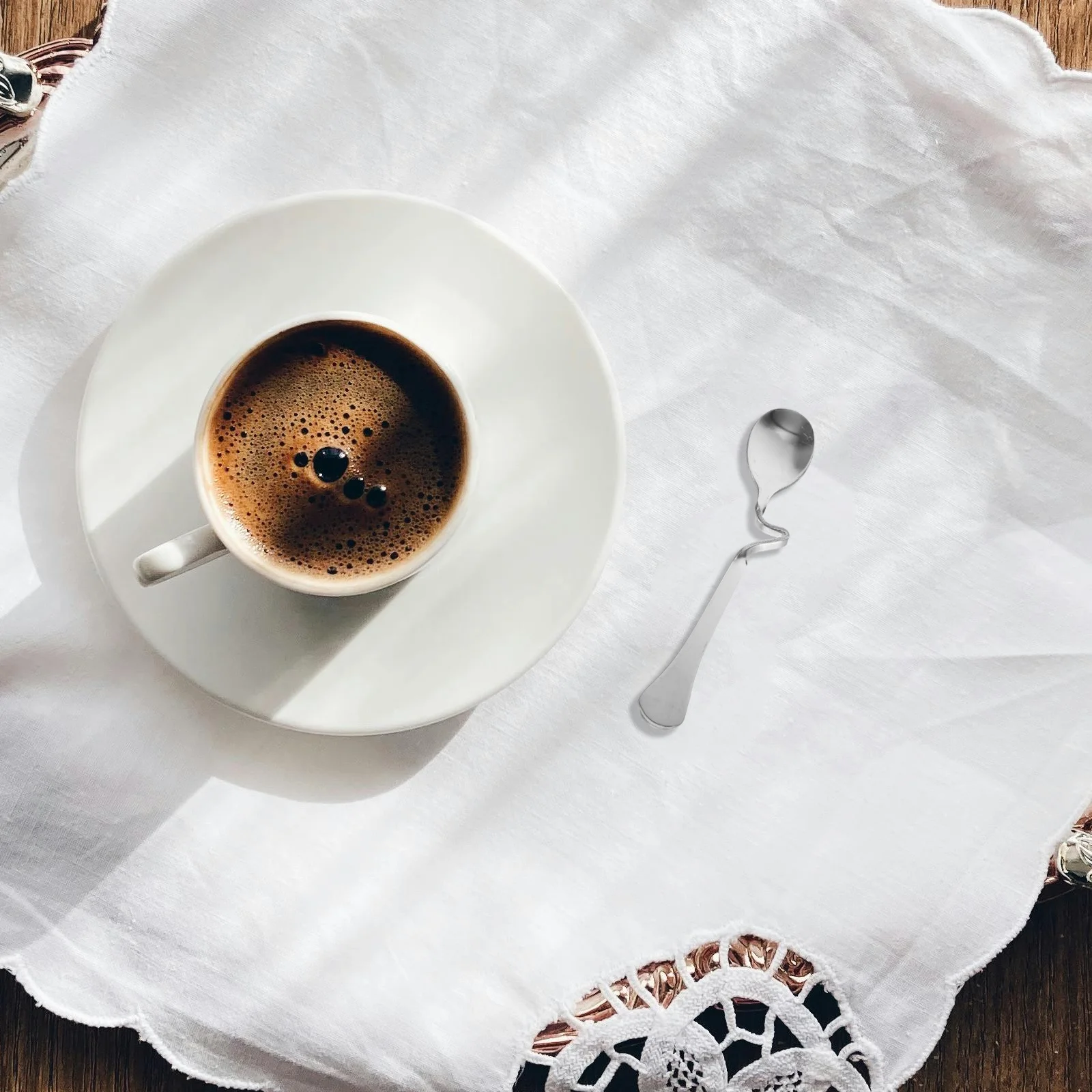 6Pcs Stainless Steel Coffee Spoon Curved Edge Mixing Spoon for Coffee Tea Drinks Bar Restaurant Use Ergonomic Handle Anti-Bend
6Pcs Stainless Steel Coffee Spoon Curved Edge Mixing Spoon for Coffee Tea Drinks Bar Restaurant Use Ergonomic Handle Anti-Bend